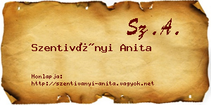 Szentiványi Anita névjegykártya